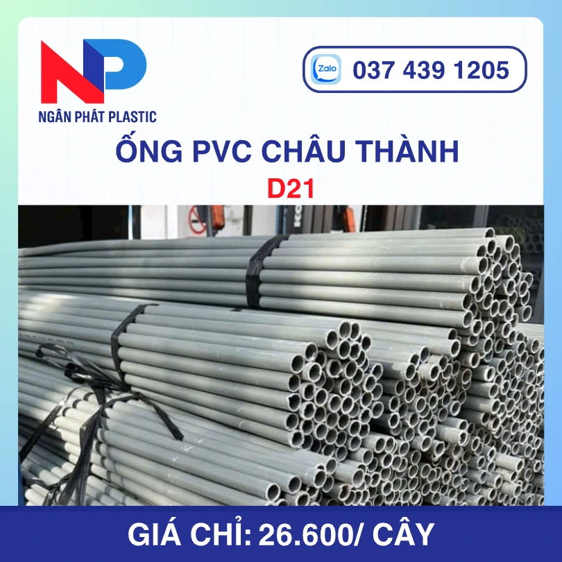 Ống Nhựa uPVC D21 Châu Thành Bơm Cát